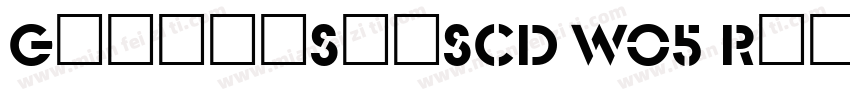 GlaserSteSCD W05 Regular字体转换